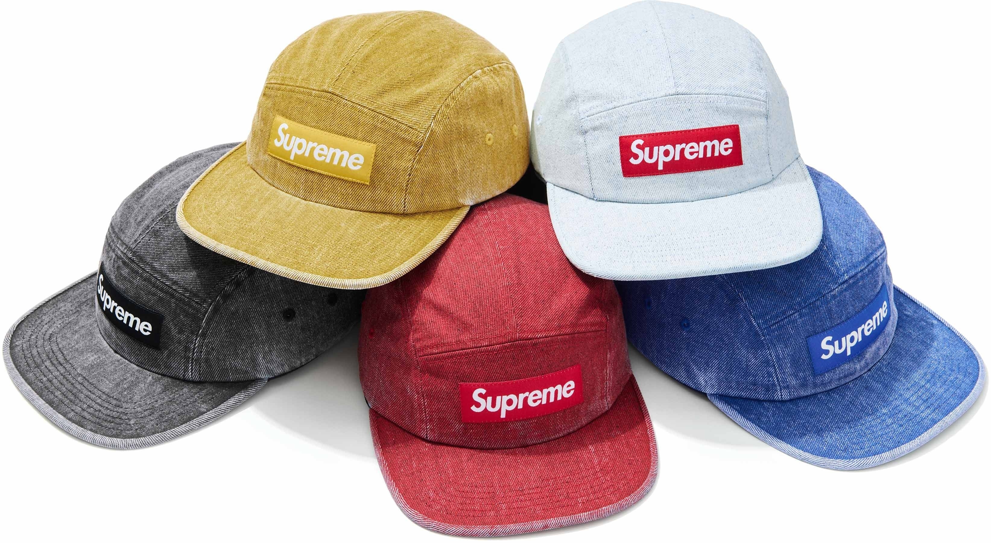 Coated Denim Camp Cap